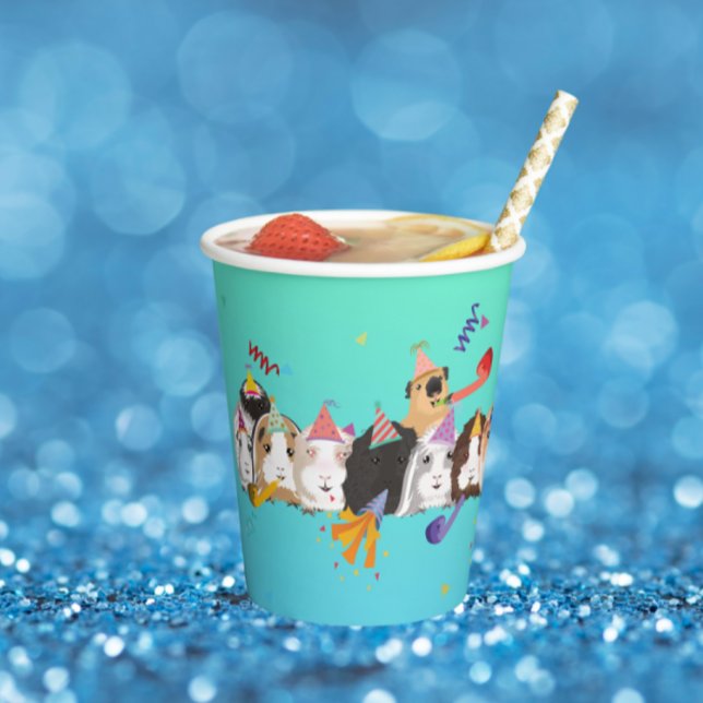Guinea Pig Birthday Paper Cups (Creator Uploaded)