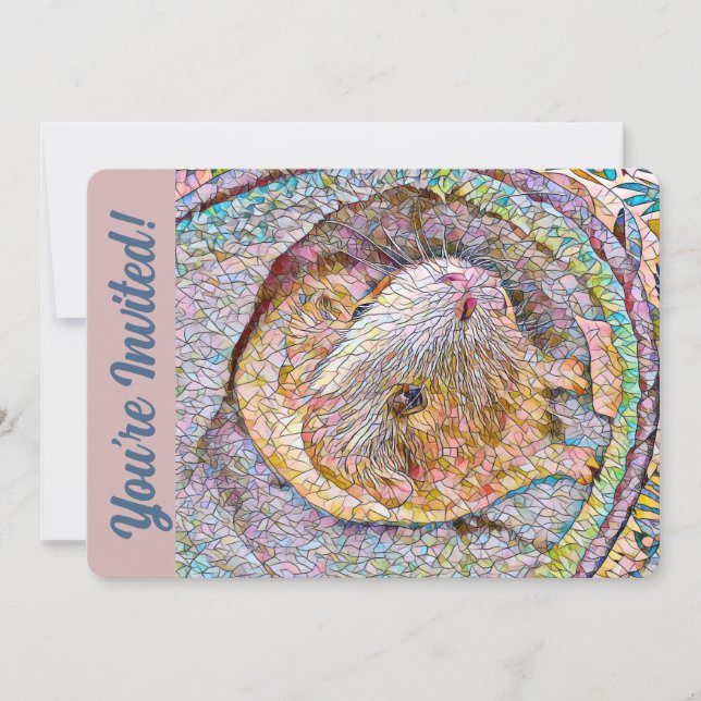 Guinea Pig Birthday Party Invitations (Front)