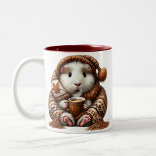 Guinea Pig Bliss Mug - Cosy Autumn Chilling Coffee