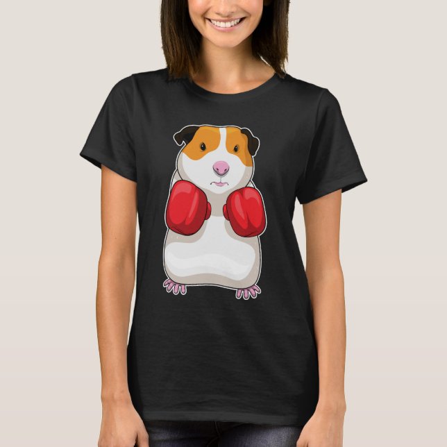 Guinea pig Boxer Boxing gloves T-Shirt (Front)
