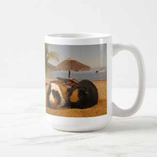 Guinea Pig Buddies on the Beach Coffee Mug