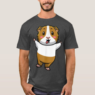 Guinea Pig Cavy Rodent Emoticon T-Shirt
