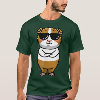 Guinea Pig Cavy Rodent Emoticon With Sunglasses T- T-Shirt