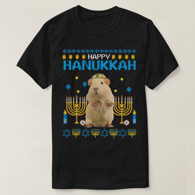 Guinea Pig Chanukah Jewish Ugly Hanukkah Sweater P (Design Front)