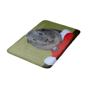 Guinea Pig Christmas Bath Mat