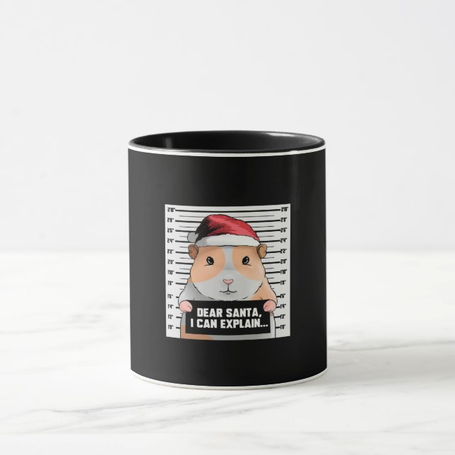 Guinea Pig Christmas Cavy|Dear Santa I Can Explain Mug (Center)
