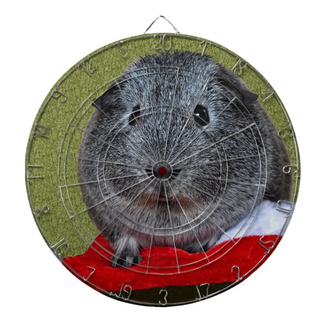 Guinea Pig Christmas Dartboard (Front)