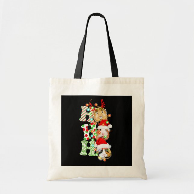Guinea Pig Christmas Tote Bag (Front)