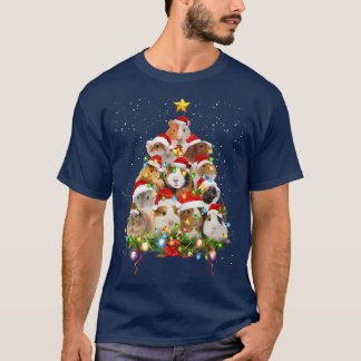 Guinea Pig Christmas Tree Funny Guinea Pig Mum Xma T-Shirt