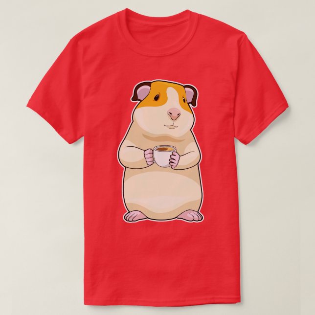 Guinea pig Coffee T-Shirt (Design Front)