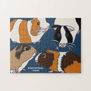 Guinea Pig Collage Personalised Jigsaw Puzzle