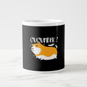 Guinea Pig Cucumber   Cute Guinea Pig   Cool Pet Large Coffee Mug