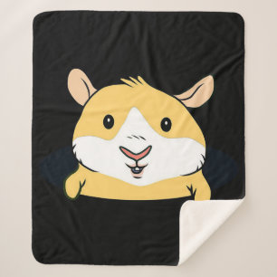 Guinea Pig   Cute Guinea Pig Yellow Lover Gifts Sherpa Blanket