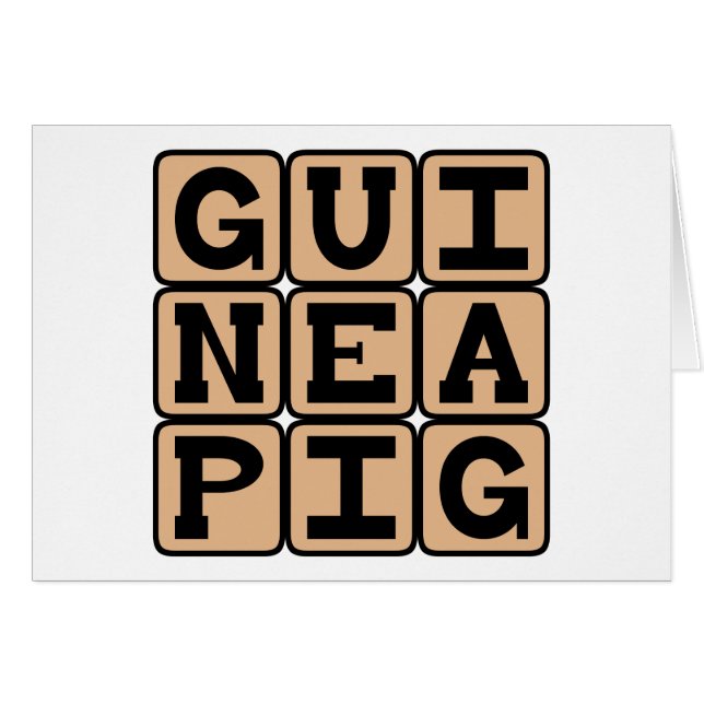 Guinea Pig, Cute Pet or Test Subject (Front Horizontal)