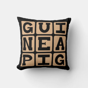 Guinea Pig, Cute Pet or Test Subject Cushion