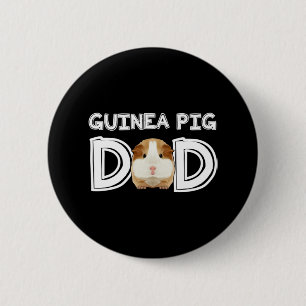 Guinea Pig Dad Daddy Father Rodent Wheek 6 Cm Round Badge