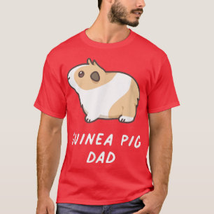 Guinea Pig Dad Funny Cute Rodent Pet Kawaii Aesthe T-Shirt