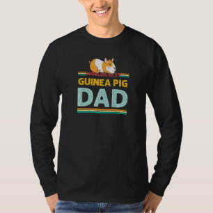 Guinea Pig Dad Guinea Pig Man Vintage Retro Distr T-Shirt
