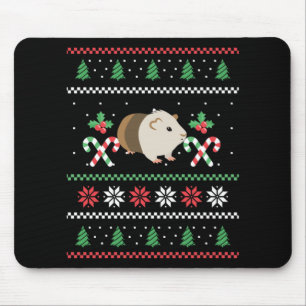 Guinea pig Dad ugly Christmas Mouse Pad