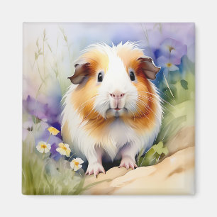 Guinea Pig Delicate Watercolor Magnet