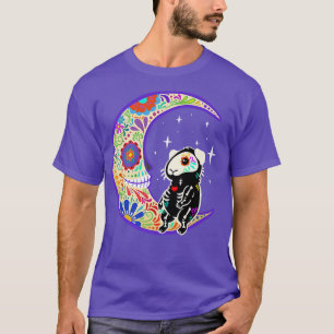 Guinea pig Dia de Los Muertos Skeleton T-Shirt