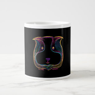 Guinea Pig Doodle Gift Women Girls Pet Cavy Lover Large Coffee Mug