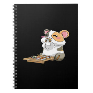 Guinea Pig Eating Sushika Guinea Pig Kawaii Notebook