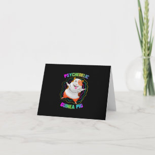Guinea Pig EDM Party Pet Colourful Guinea Pig Card