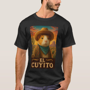 Guinea Pig El Cuyito Wild West Cowboy Vintage West T-Shirt