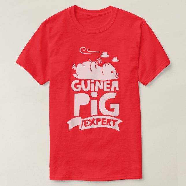 Guinea Pig Epert Lover Cute Animal Pet  T-Shirt (Design Front)