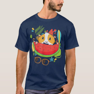 Guinea Pig Exotic Fruit Summer Vacation Tropical W T-Shirt