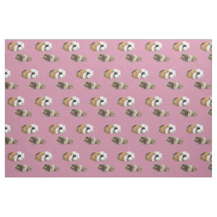 Guinea pig fabric ~ Rosie & Baby
