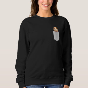 Guinea Pig Fake Pocket Hamster Art Rodent Animal N Sweatshirt