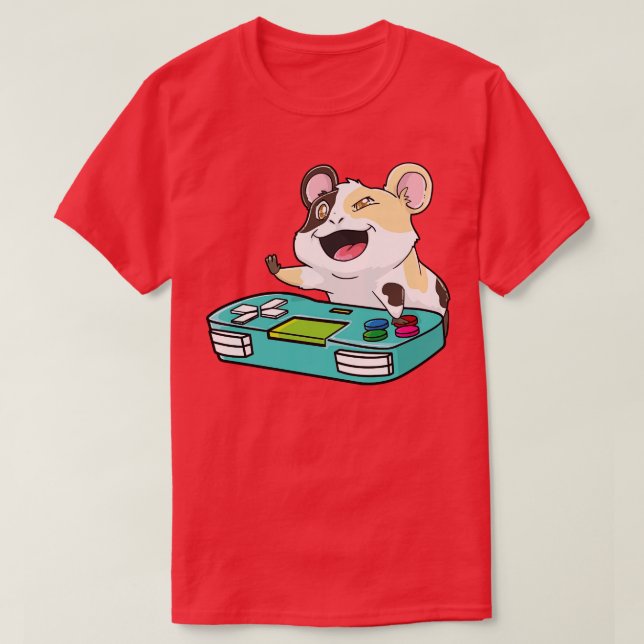 Guinea Pig Gamepad Gaming Kawaii T-Shirt (Design Front)