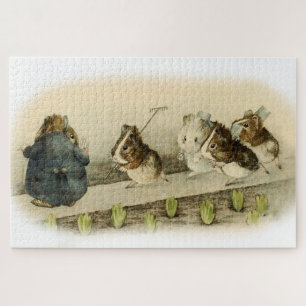 “Guinea Pig Garden” by Beatrix Potter Jigsaw Puzzle