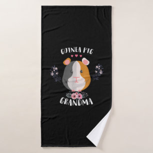 Guinea Pig Grandma Mors Day And Christmas Gift Bath Towel