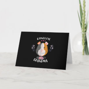 Guinea Pig Grandma Mors Day And Christmas Gift Card