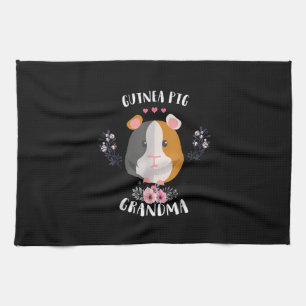 Guinea Pig Grandma Mors Day And Christmas Gift Tea Towel