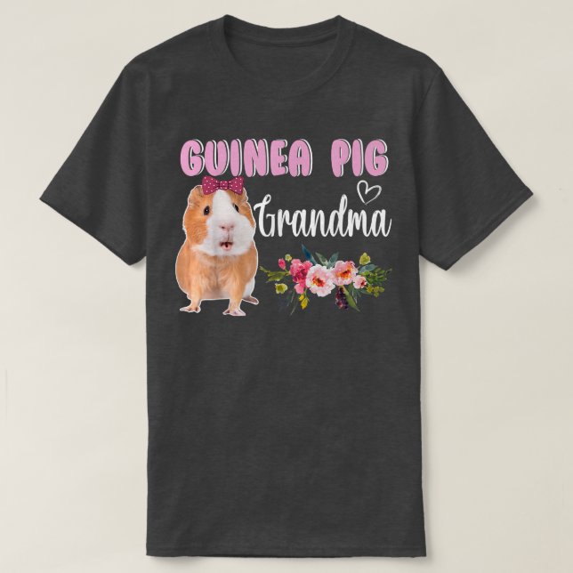 Guinea Pig Grandma Pet Owner  T-Shirt (Design Front)