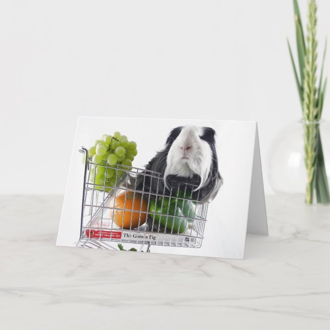 Guinea Pig greeting card (Front)