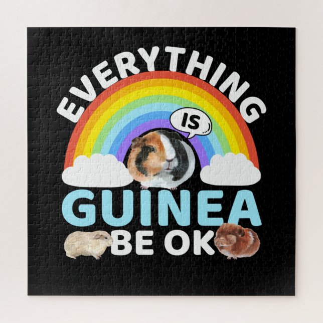 Guinea Pig - Guinea Be OK, Encouragement Jigsaw Puzzle (Vertical)