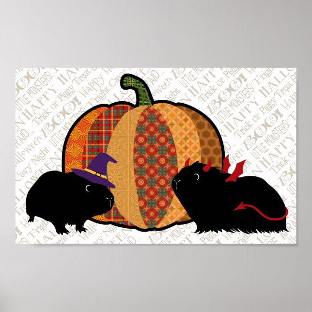 Guinea Pig Halloween Poster (Front)