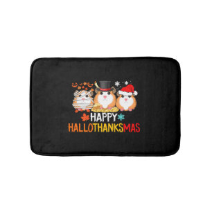 Guinea Pig Halloween Thanksgiving Christmas Bath Mat