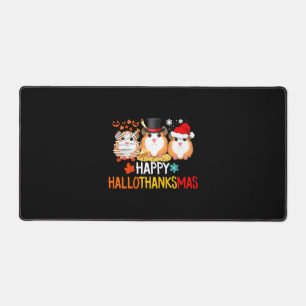Guinea Pig Halloween Thanksgiving Christmas Desk Mat
