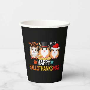 Guinea Pig Halloween Thanksgiving Christmas Paper Cups