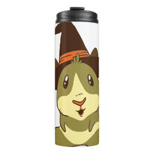 Guinea Pig Halloween Witch Thermal Tumbler