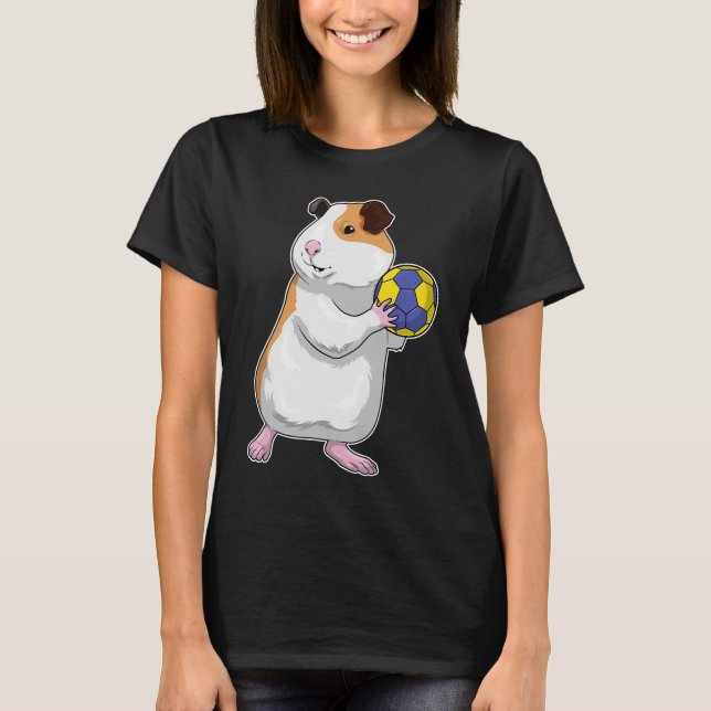Guinea pig Handball player Handball T-Shirt (Front)
