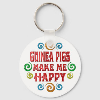 Guinea Pig Happiness Key Ring