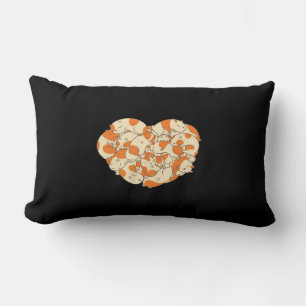 Guinea Pig Heart Love Cute Baby Guinea Pig Lumbar Cushion