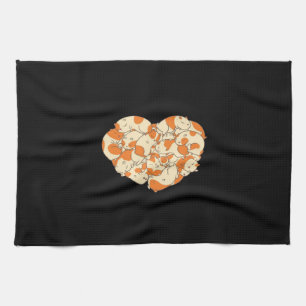 Guinea Pig Heart Love Cute Baby Guinea Pig Tea Towel